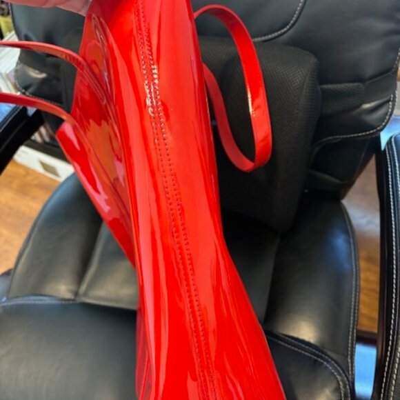 Sézane The Tote Patent Red - Size TU - Picture 6 of 7